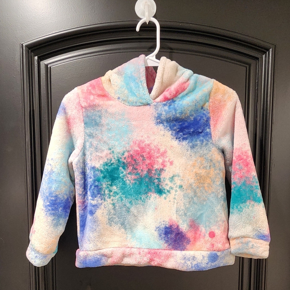 H&M Girls Hoodie Tie Dye Fleece Size 6/7